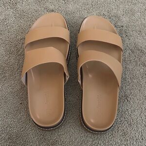 Madewell Beige Double Strap Sandals